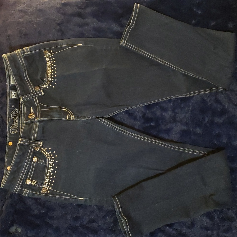COPY - Miss Me Jennings Jeans size 28 Womens Dark Wash Bling Embellishments